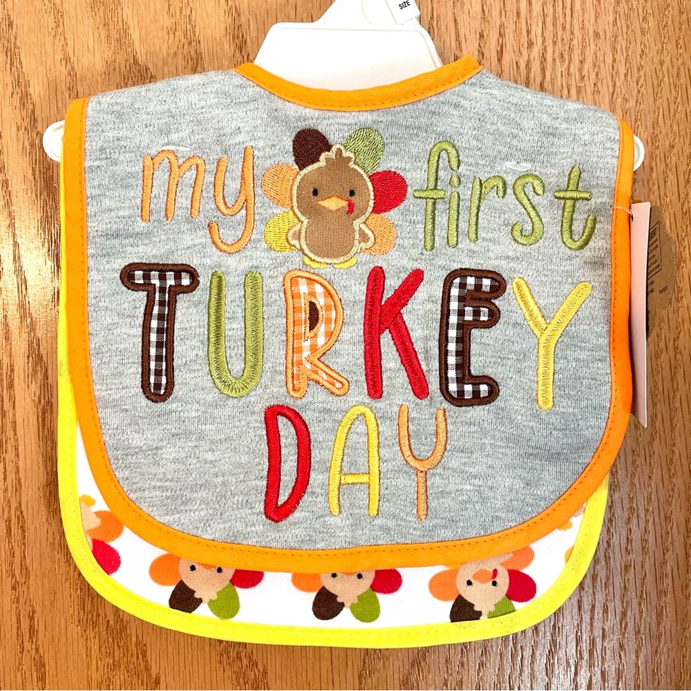 2-pack Baby Bibs, Thanksgiving, NWT